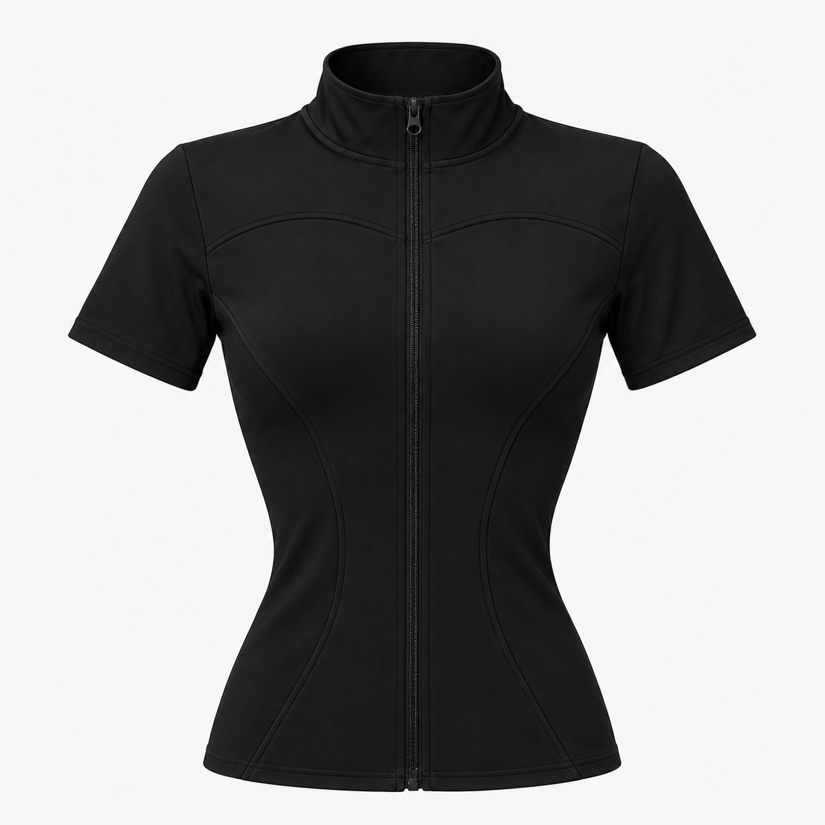 T-Shirt Zippé Sculptant