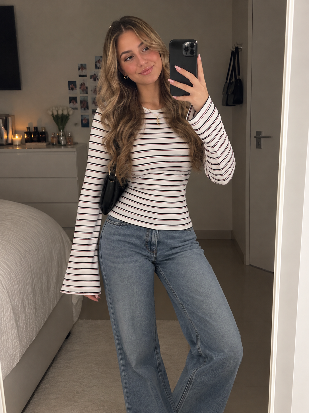Shirt Rayé Twist Chic – Manches Longues ✨