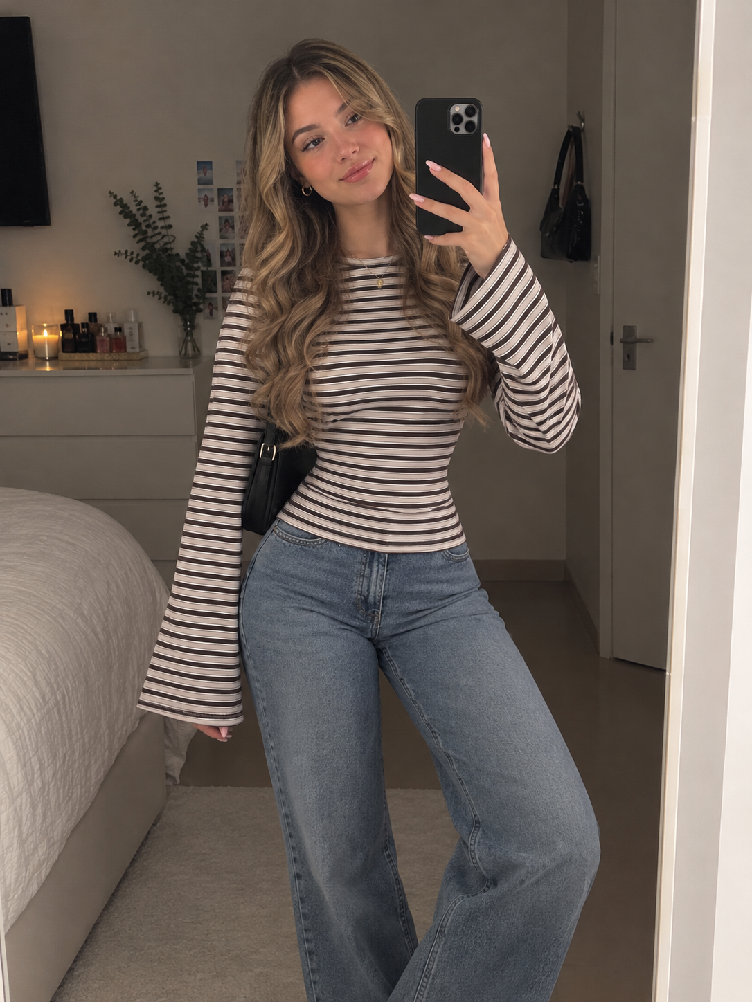 Shirt Rayé Twist Chic – Manches Longues ✨
